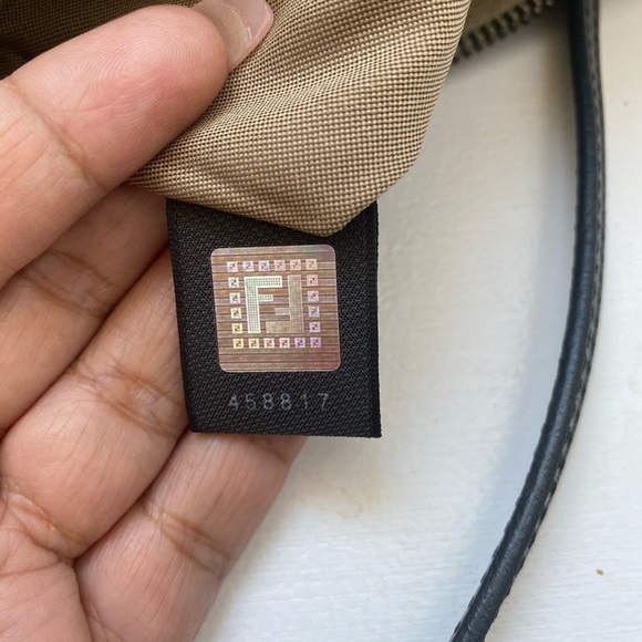 SOLD Fendi Brown Zucchino Canvas Mini Crossbody - Picture 13 of 13